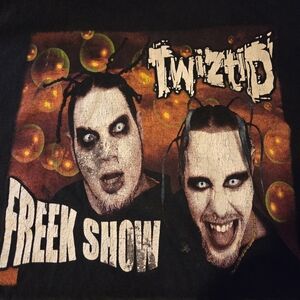Twiztid Freek Show 2000 Vintage T-Shirt Insane Clown Posse Size XL Single Stitch